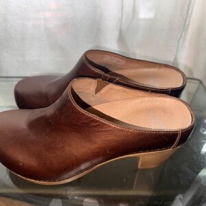 Dansko Brown Leather Women's Clogs